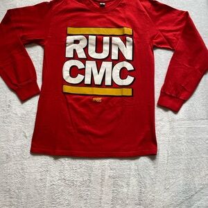 Football Gildan Long Sleeve Tee with RUN CMC Design